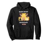 Barn Hunt 2026 with cute rats and hay bale and dog butts Pullover Hoodie