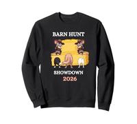 Barn Hunt 2026 with cute rats and hay bale and dog butts Sweatshirt