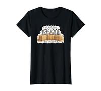 Barn Hunt Lover - Group of Rats on hay Bales Value Graphic T-Shirt, Women, Black, M