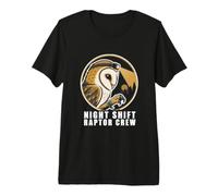 barn owl Banding Hoodie for Wildlife Biologists Night Shift. Premium T-Shirt