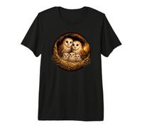 Barn Owl Bird Bird Watcher Spring Bird of Prey Owl Premium T-Shirt