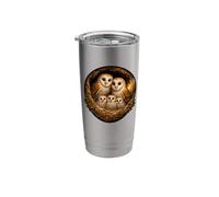 Barn Owl Bird Bird Watcher Spring Bird of Prey Owl Stainless Steel Insulated Tumbler
