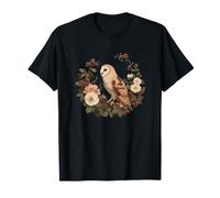 Barn Owl Cottagecore, Forest Bird Lover, Witchy Nature Art T-Shirt