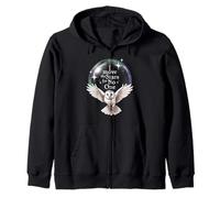 Barn Owl, I Move the Stars for No One, magic, fantasy Zip Hoodie