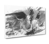 Barn Owl Vol.2 V1 Canvas Print | Gallery Wrapped 30mm Frame Wall Art | 30x20 inches | Ready to Hang | Modern Animals Picture | Living Room Bedroom Lounge Office
