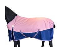 BARN & STABLE 600Denier 3000mm/3000mvp Super Waterproof & Breathable Horse Blankets for Winter with 200g Fill (Pink/Blue, 72 Inch)