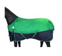 BARN & STABLE 600Denier 3000mm/3000mvp Super Waterproof & Breathable Horse Blankets for Winter with 200g Fill (Fern Green/Navy, 72 Inch)