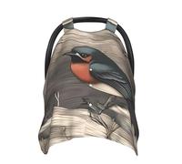 Barn Swallow in Graphite Baby Car Seat Canopy Cover, Multi Use Breathable Nursing Breastfeeding Covers for Mom Soft Stroller Sun Shade Newborn Shower Gift