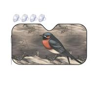 Barn Swallow in Graphite Car Windshield Sun Shade Foldable Car Sun Shade Front Windshield Sunshade Windshield Cover Reflective Sun Visor Keep Your Vehicle Cool for Most Sedans SUV Truck