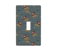 Barn Swallow In Graphite Print Graphics Decor Wallplates -Single Toggle Light Switch Cover Wall Plate Cover