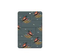 Barn Swallow In Graphite Printing 10 Pcs Car Air Freshener Hanging Sheets Scented Hanging Sheets With Rope For Home