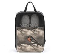 Barn Swallow in Graphite Shoe Bags Foldable Breathable Portable Shoe Puches Organizer Stylish Expandable Packing Travel Shoes Bags for Sneakers Gym Luggage Closet