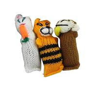 Barn Yarn Hand Knit Wool Cat Toy, stuffed with Organic Catnip (3 pack)