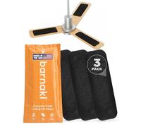 barnakl Ceiling Fan Filters | Activated Coconut Shell Carbon Filter | Easy-Stick Universal Ceiling Fan Air Filters | Unscented Ceiling Fan Blade Filters for Common Household Contaminants, (3-Count)
