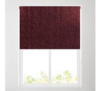 Barnes Blinds - Ara Soft Touch Blackout Roller Blinds for Windows, Custom Cut to Size - Black Out Thermal Fabric Durable Fittings Easy Fit - Roller Blind (Wine 153cm)