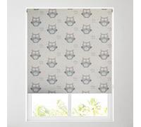 Barnes Blinds - Children's Blackout Roller Blinds for Windows, Custom Cut to Size - Black Out Thermal Fabric Durable Fittings Easy Fit - Roller Blind Patterned - Kids (Sleepy Owl 91.5cm)