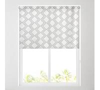 Barnes Blinds - Daylight Pattern Roller Blinds for Windows, Custom Cut to Size - Dimout Fabric Durable Fittings Easy Fit - Roller Blind Patterned (Otis Natural 61cm)