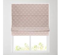 Barnes Blinds - Fully Lined Patterned Roman Blinds for Windows - Durable Fittings Easy Fit - Roman Blind (Daisy Coral Geometric 61cm)