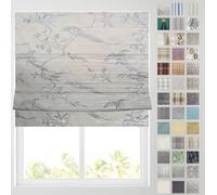 Barnes Blinds - Patterned Roman Blinds, Fully Lined, Custom Sizing Available - Durable Fittings Easy Fit (Duck Egg Birds 61cm)