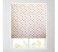Barnes Blinds - Patterned Thermal Blackout Roller Blinds 22+ Designs - FREE CUT TO SIZE SERVICE (W: 61cm (2ft), Polka Red)