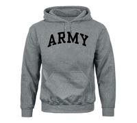 Barnesmith Hooded Sweatshirt, Adult Unisex, Classic Logo, Premium Grey Heavyweight Cotton Blend Fleece, Army Black Knights - Charcoal Grey, Medium