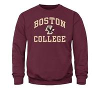 Barnesmith Spirit Logo Adult Unisex Crewneck Sweatshirt, Color, Boston College Eagles - Maroon, Medium