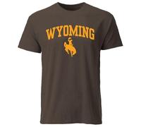 Barnesmith Spirit Logo Adult Unisex Men's Short-Sleeve T-Shirt, Color, Wyoming Cowboys - Brown, Medium