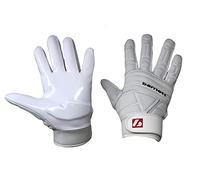 BARNETT FLG-03 Professional Linemen football gloves, OL, DL (2XL, White)