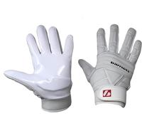 BARNETT FLG-03 Professional Linemen football gloves, OL, DL (2XL, White)
