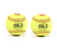 BARNETT OSL-2 12" Yellow Competition Softball - Pack of 2