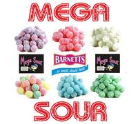 Barnetts Mega Sour Sweets Variety Pack - 600g Bag - Super Sour Hard Sweets