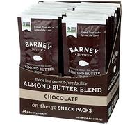 BARNEY Almond Butter Snack Pack, Chocolate, No Stir, Non-GMO, Skin-Free, Paleo Friendly, KETO, 0.6 Ounce, 24 Count