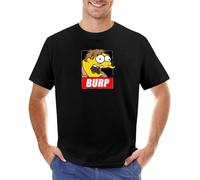 Barney Gumble Burp Gate [Cartoon Remix Designs] Men T Shirt Cute Tops Custom t Shirts Anime Clothes Mens Graphic Men T Shirts Pack Black