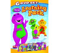 Barney Learning Pack - Now I Know My ABC's / Rhyme Time Rhythm / Red, Yellow and Blue! / Numbers! Numbers! / Let's Play School! / It's Time For Counting