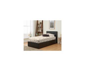 Barney Single Black Ottoman - Bed