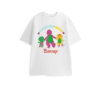Barney Womens White Togetherness Short Sleeved T-Shirt - XXX-Large