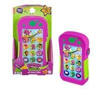 Barney World Toddler Toy - Hey Phone with Music, Lights & Phrases for Preschool Kids Ages 2+, Multilingual Version in English, Italian, French, German, and Dutch, JGT55