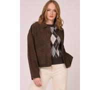 Barneys Originals Women's Brown Goat Suede Jacket | Size: 12 Barneys Originals Brown 12
