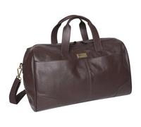 Barneys Originals Brown Real Leather Holdall Bag - Brown