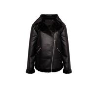 Barneys Originals Women's Faux Fur Aviator Coat in Black | Size: 32 Barneys Originals Black 32