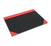 Barneys Originals Real Leather & Felt Desk Pad A4 - Red
