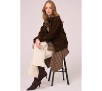 Barneys Originals Women's Real Suede Bomber Jacket in Brown | Size: Large Barneys Originals Brown L