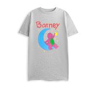 Barney's World Women's Barney Short Sleeve Nightdress | Grey Marl | Official Merch | Size: Large Barney's World Grey L