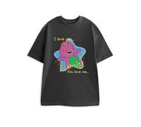Barney's World Women's Short Sleeved T-Shirt | Charcoal | Official Merch in Grey | Size: Medium Barney's World Grey M