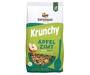 Barnhouse Krunchy Organic Cinnamon Apple with Delicious Apple and Aromatic Cinnamon Pieces 1 x 750 g
