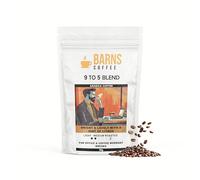 Barns Coffee 9 To 5 Coffee Beans | Light-Medium Roast | Intensity Level 2 | Rich, Smooth Flavour | Freshly Roasted 30g Whole Beans | Perfect for Espresso & Filter | UK Roasted