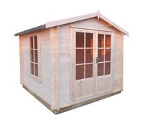 Barnsdale 6' x 6' 10" Apex Log Cabin - Premium 19mm Cladding Log Clad