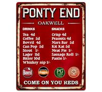 Barnsley Football Metal Wall Sign, Vintage Snack Bar Terrace Plaque, Retro Club Refreshments, Man Cave Home Bar Decor Dad Birthday Gift - RBS03