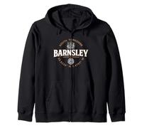 Barnsley South Yorkshire England Coordinates Label 2C Zip Hoodie