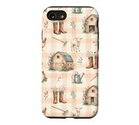 Barnyard Cottagecore Lamb Chicken Rustic House Farm Design Case for iPhone SE (2020) / 7/8